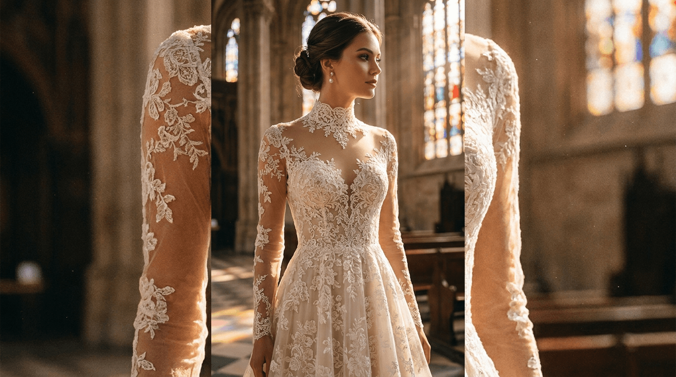 High Neck Wedding Dresses: Regal Elegance & Modern Flair