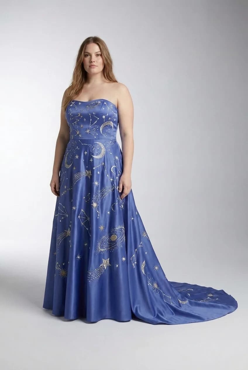 Wedding dress design - a-line