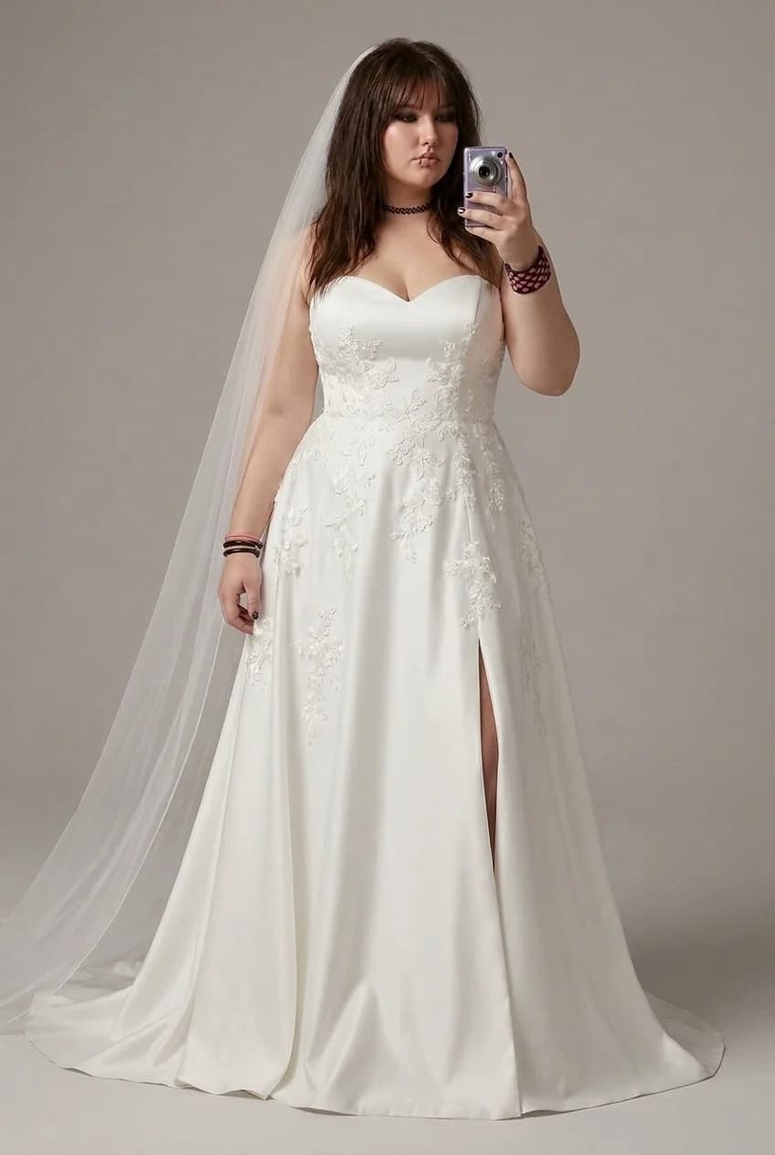 Wedding dress design - a-line