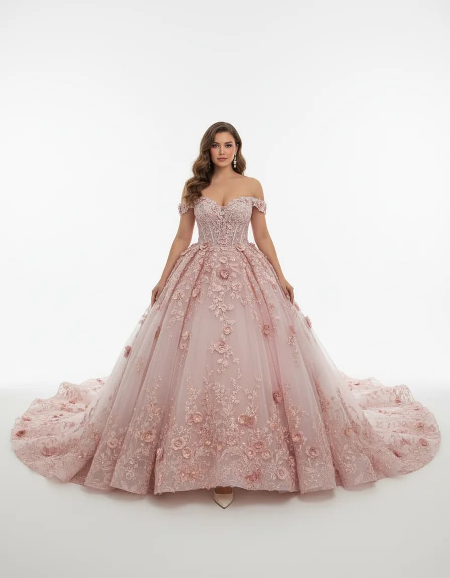 Wedding dress design - a-line