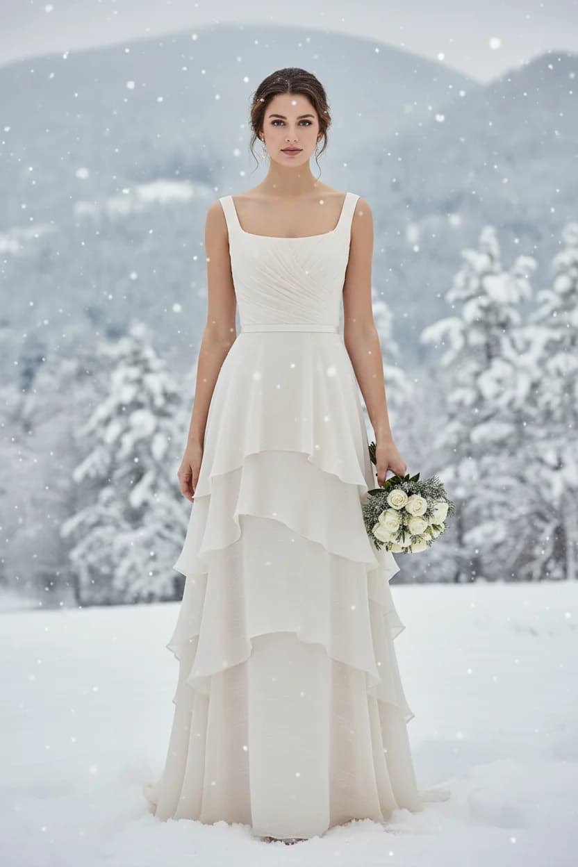 Wedding dress design - sheath