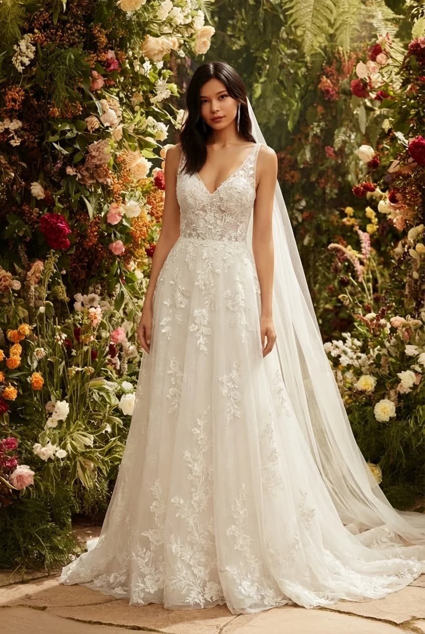 Wedding dress design - a-line