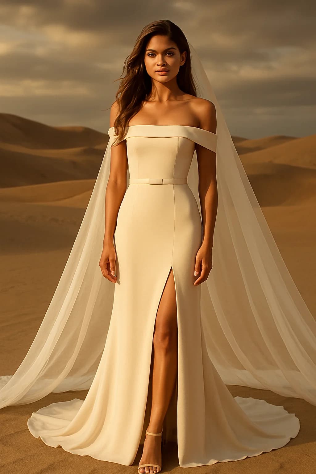 Wedding dress design - sheath