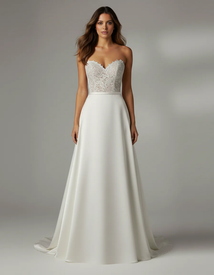 Wedding dress design - a-line