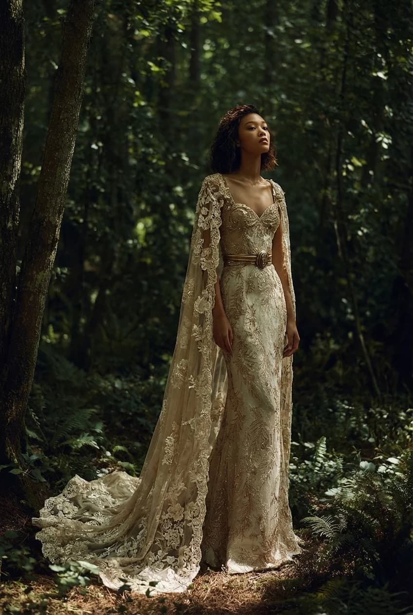 Wedding dress design - sheath