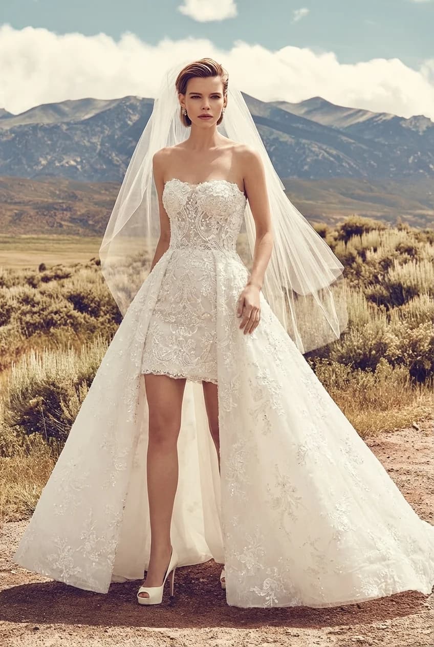 Wedding dress design - a-line