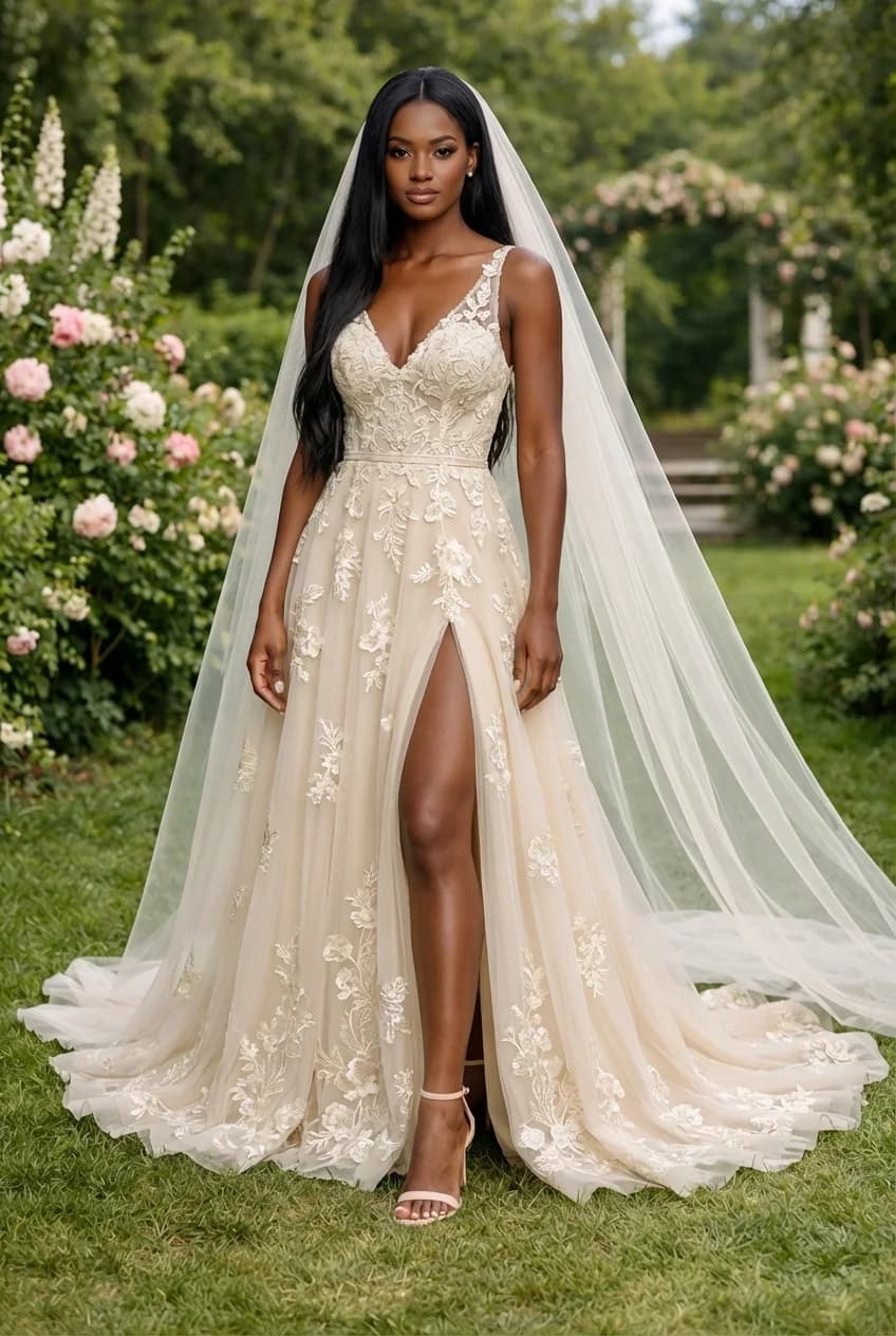 Wedding dress design - a-line