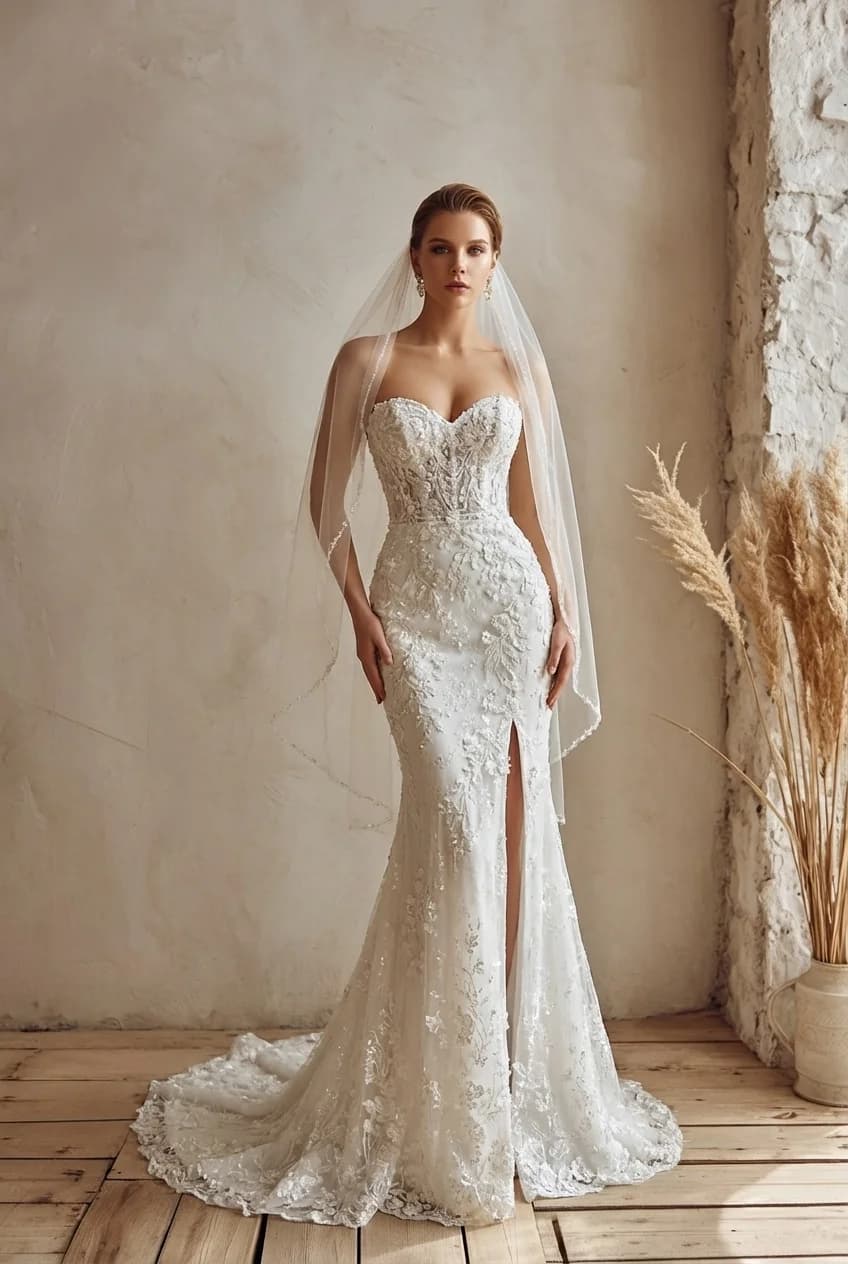 Wedding dress design - trumpet