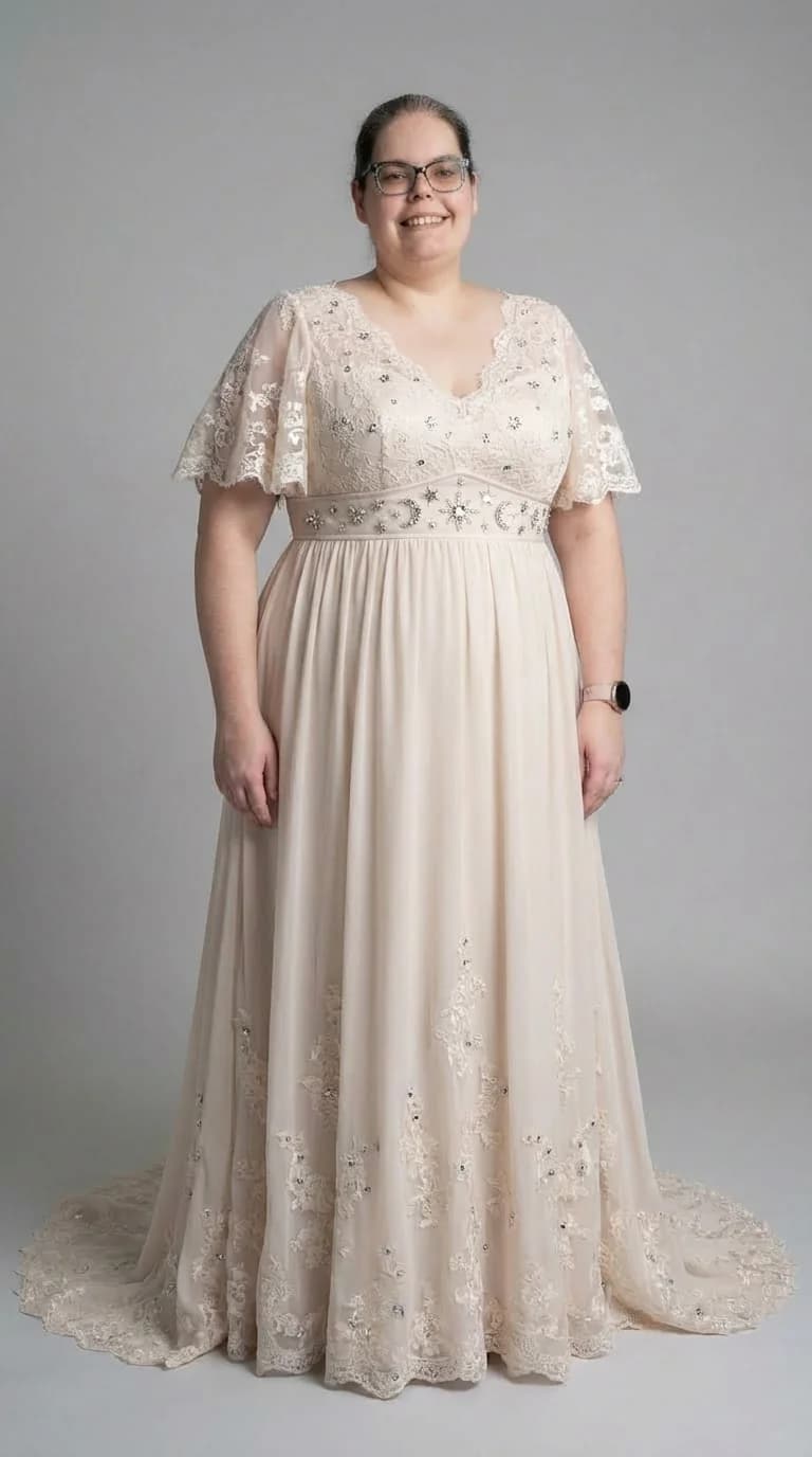 Wedding dress design - empire
