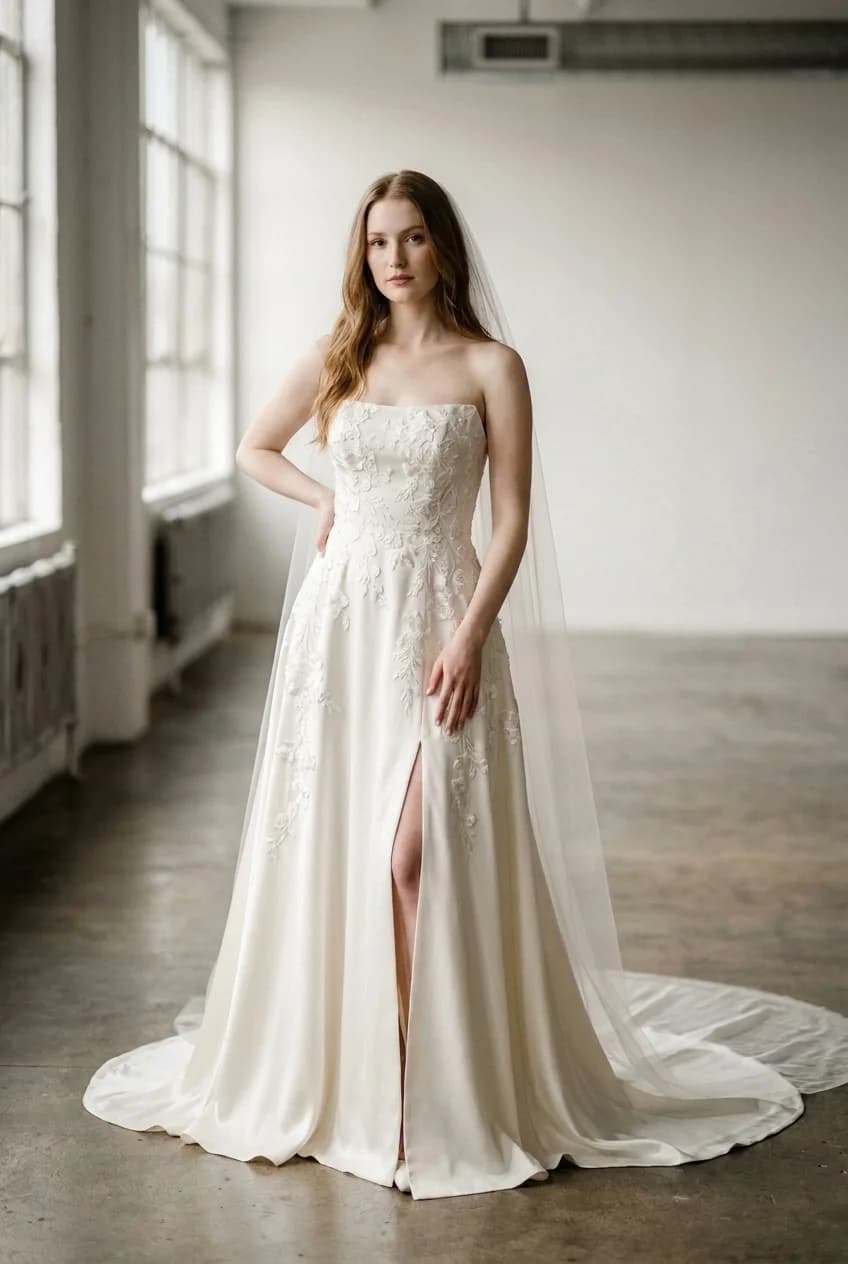 Wedding dress design - a-line