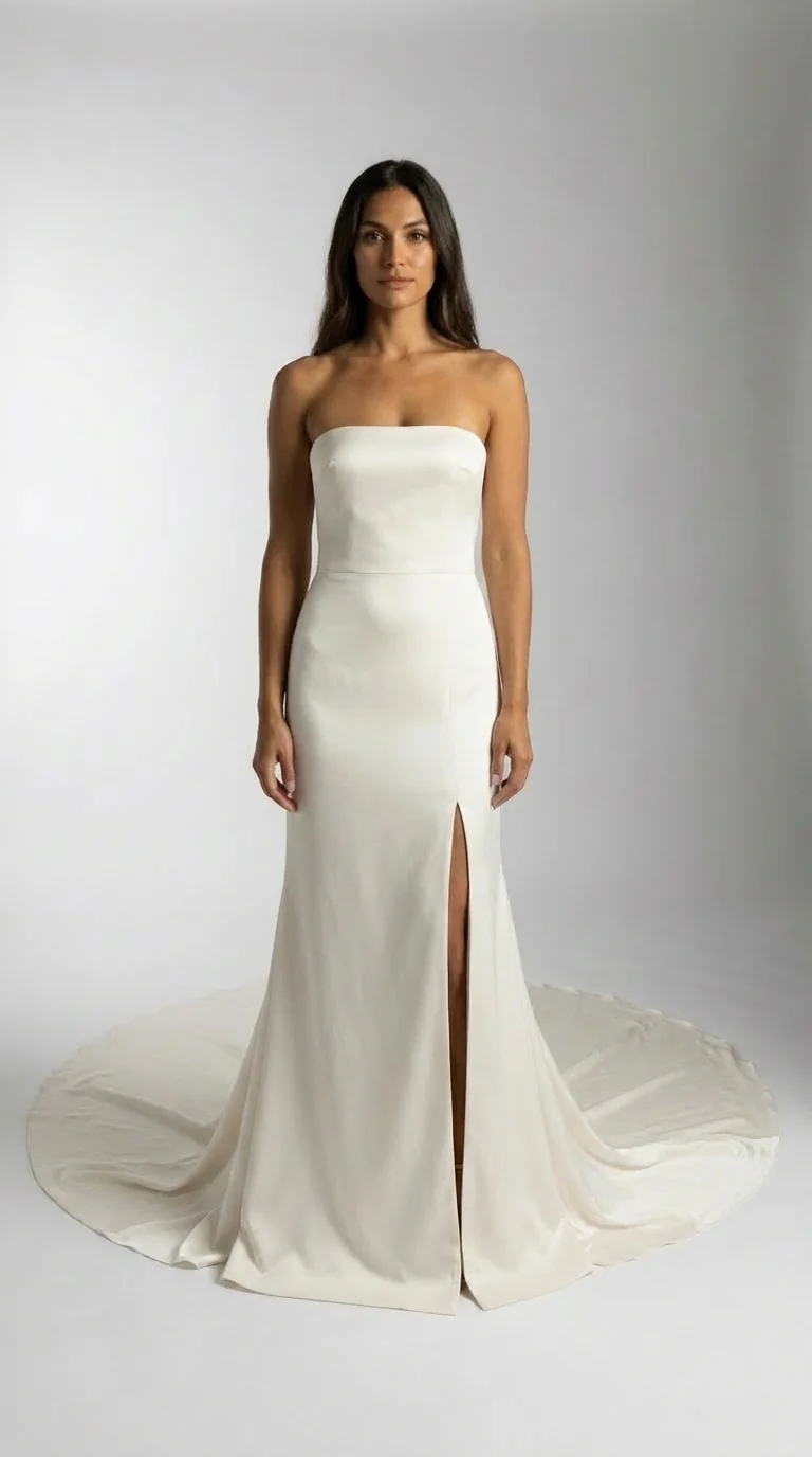 Wedding dress design - sheath