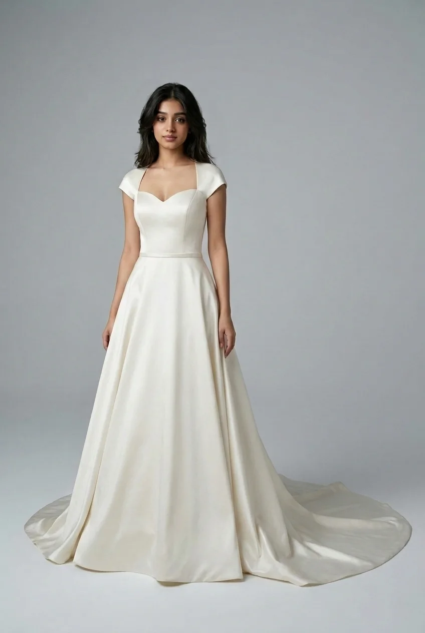 Wedding dress design - a-line