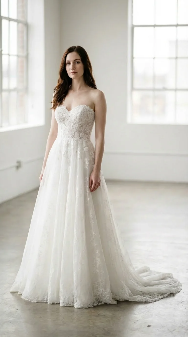 Wedding dress design - a-line