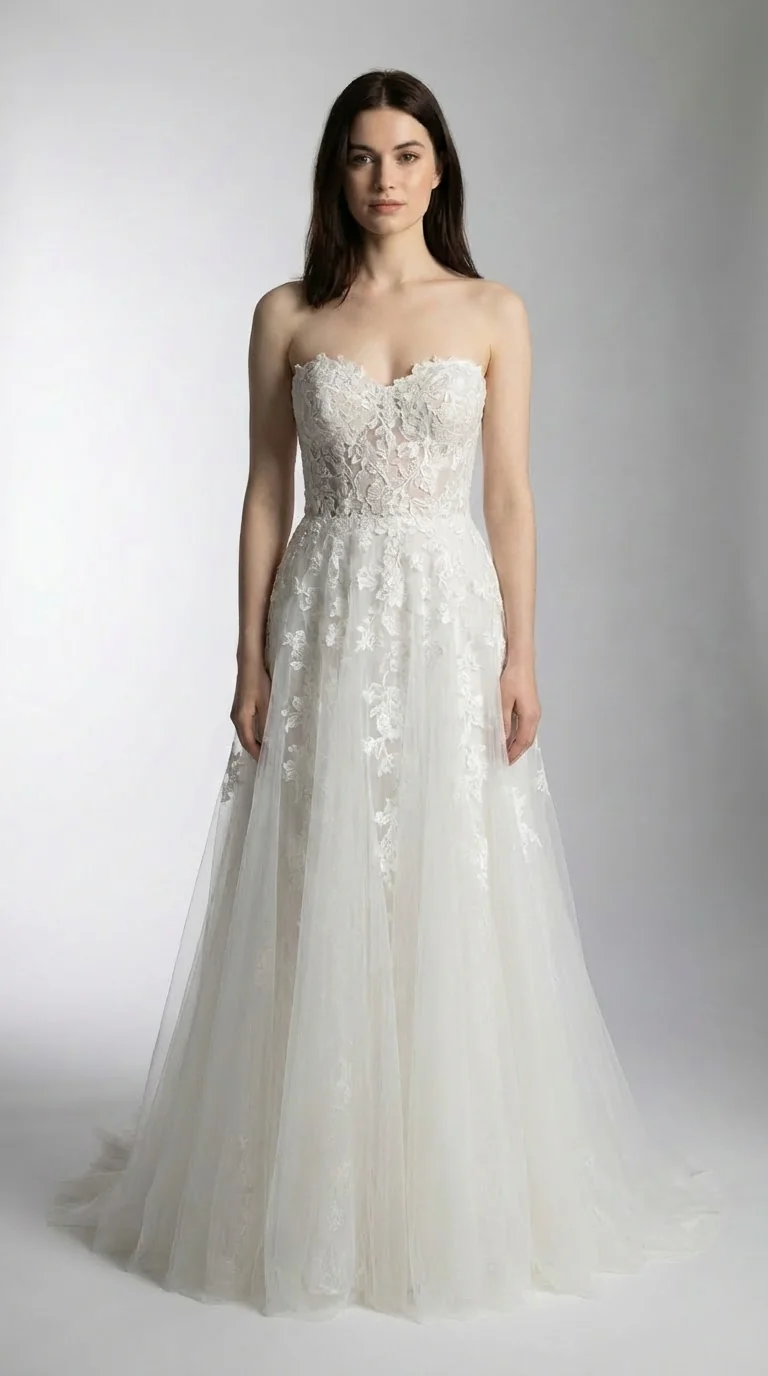 Wedding dress design - a-line